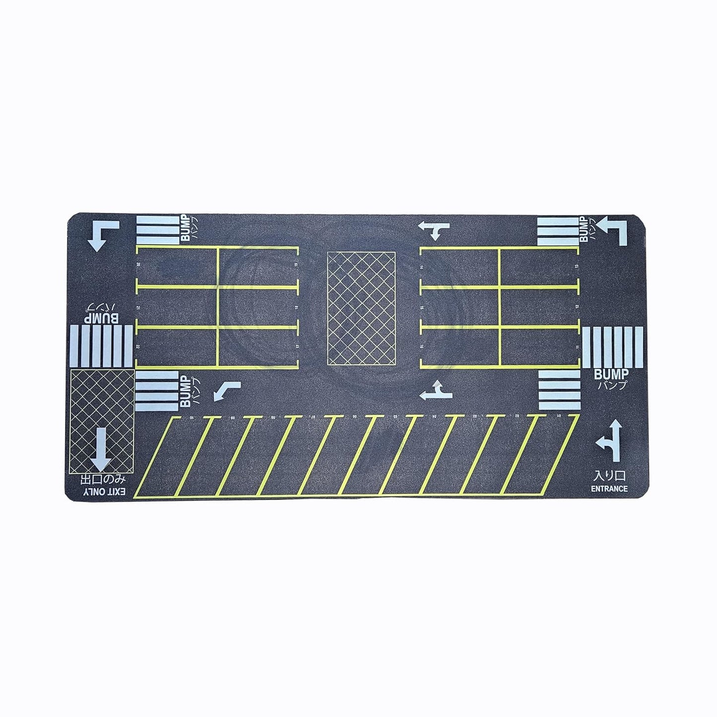 Parking lot mat Diorama for 1/64 Scale Cars (Hotwheels,minigt,majoratte, etc) Large Size 11X22 inches **Cars not Included