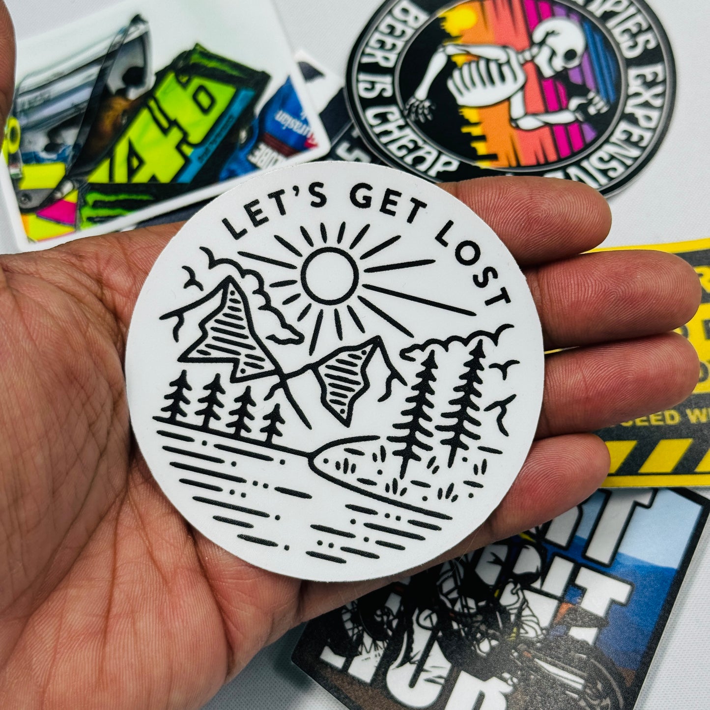 Lets get lost sticker - Street Soul Clothing