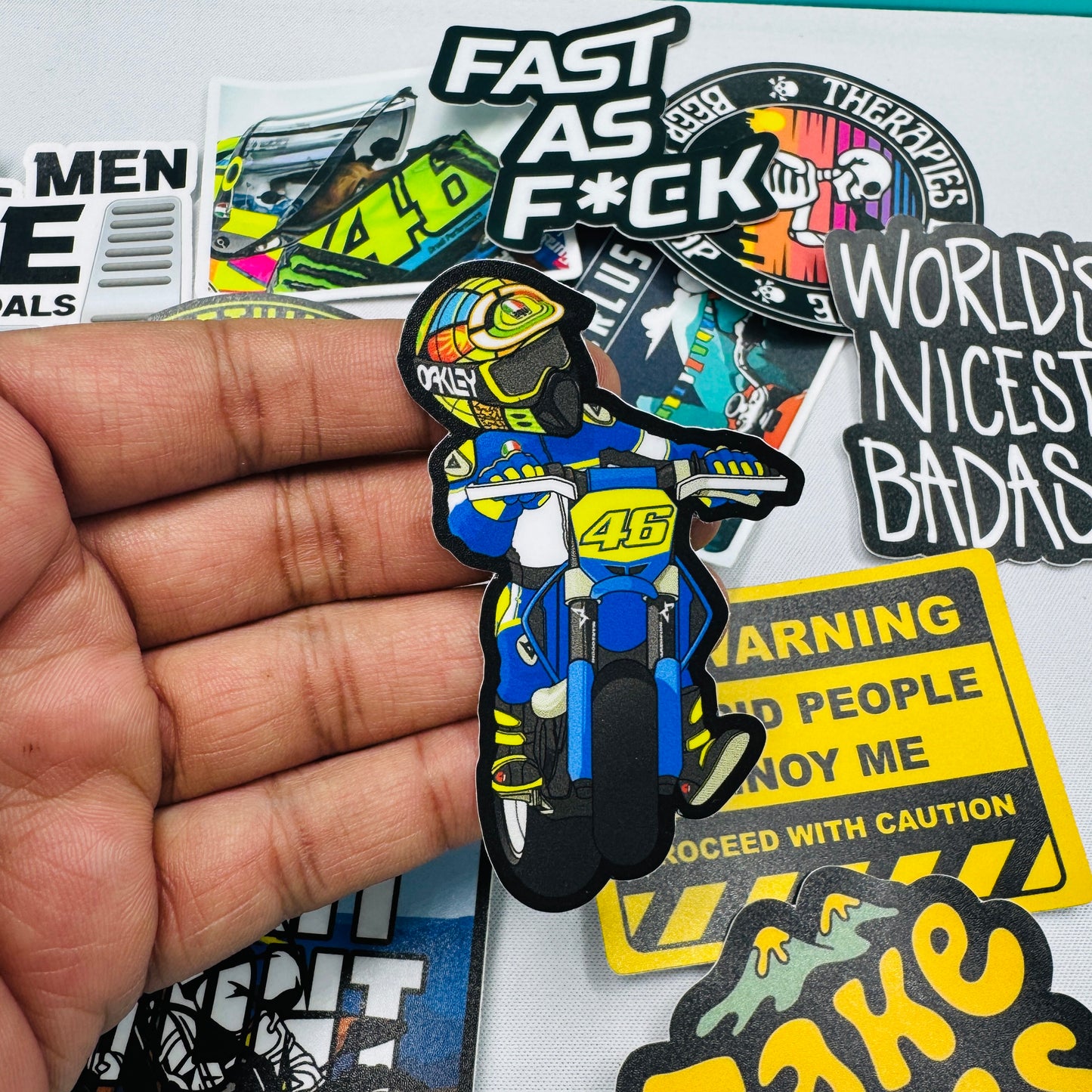 Rossi sideways sticker - Street Soul Clothing