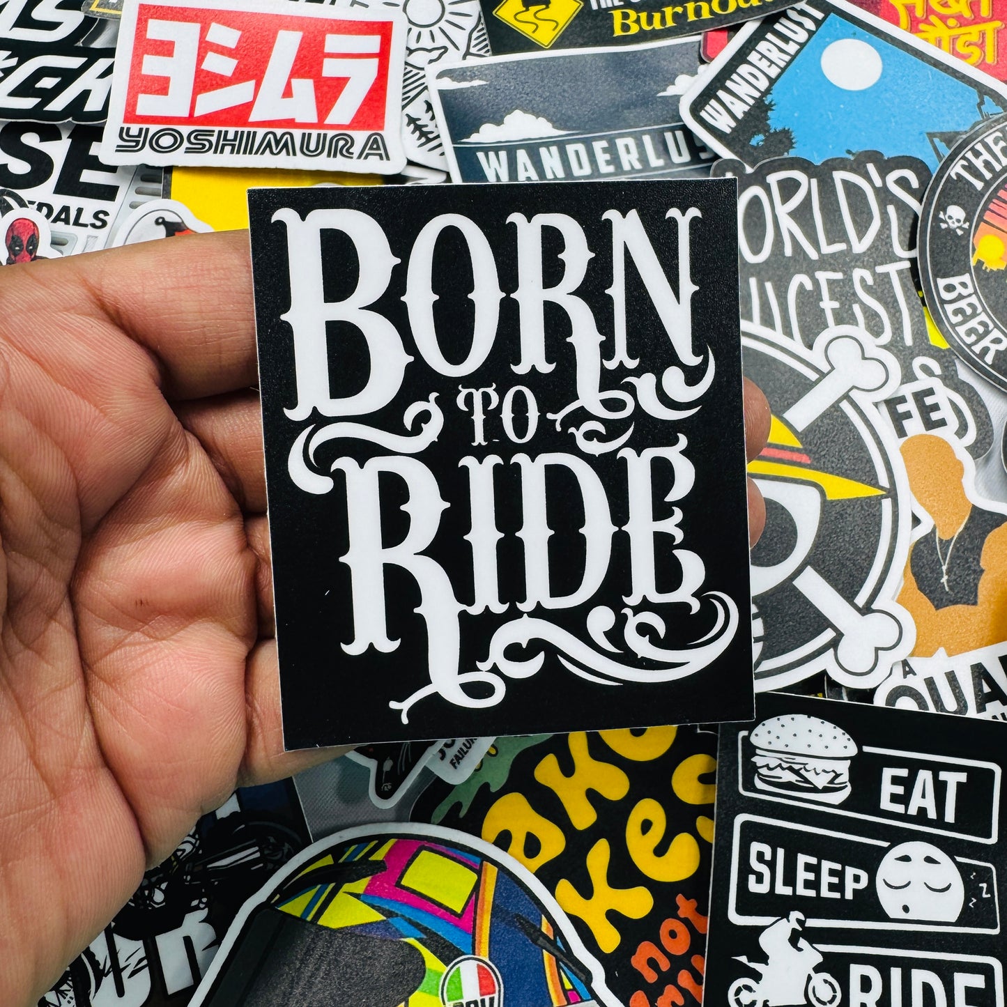 Born to ride sticker - Street Soul Clothing