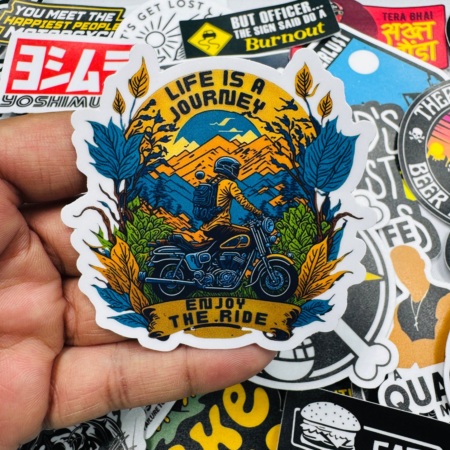 Life is a journey enjoy the ride sticker - Street Soul Clothing