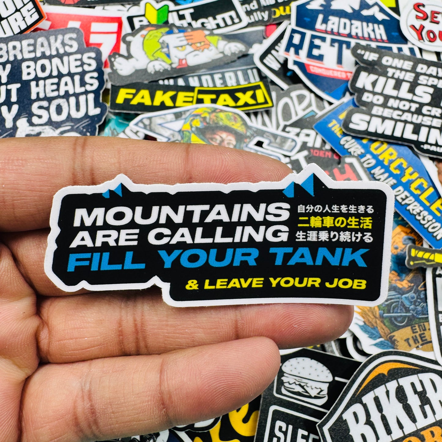 Mountains are calling sticker - Street Soul Clothing