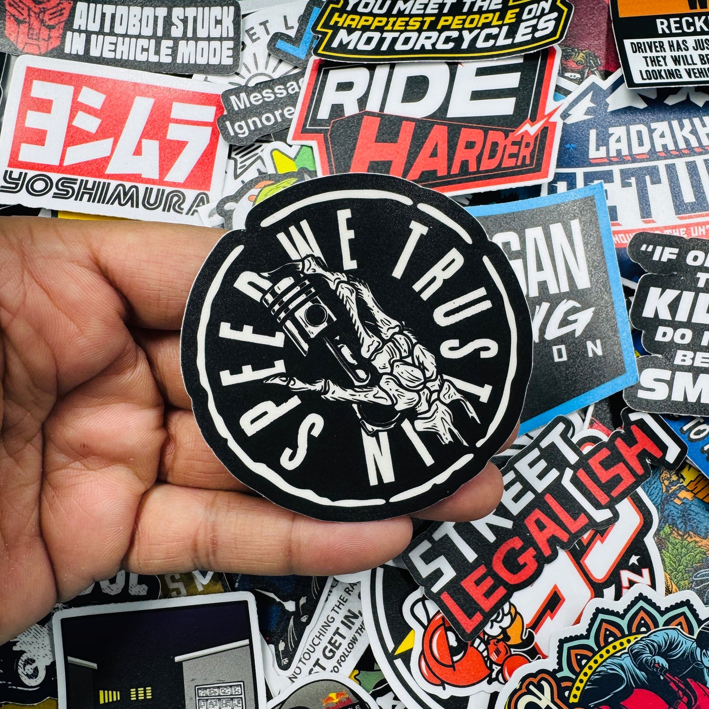 In speed we trust sticker - Street Soul Clothing
