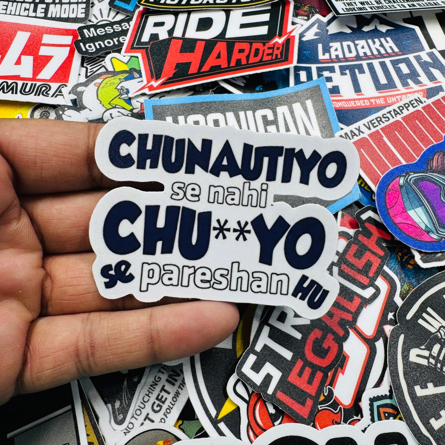 Chu**yo se pareshan sticker - Street Soul Clothing
