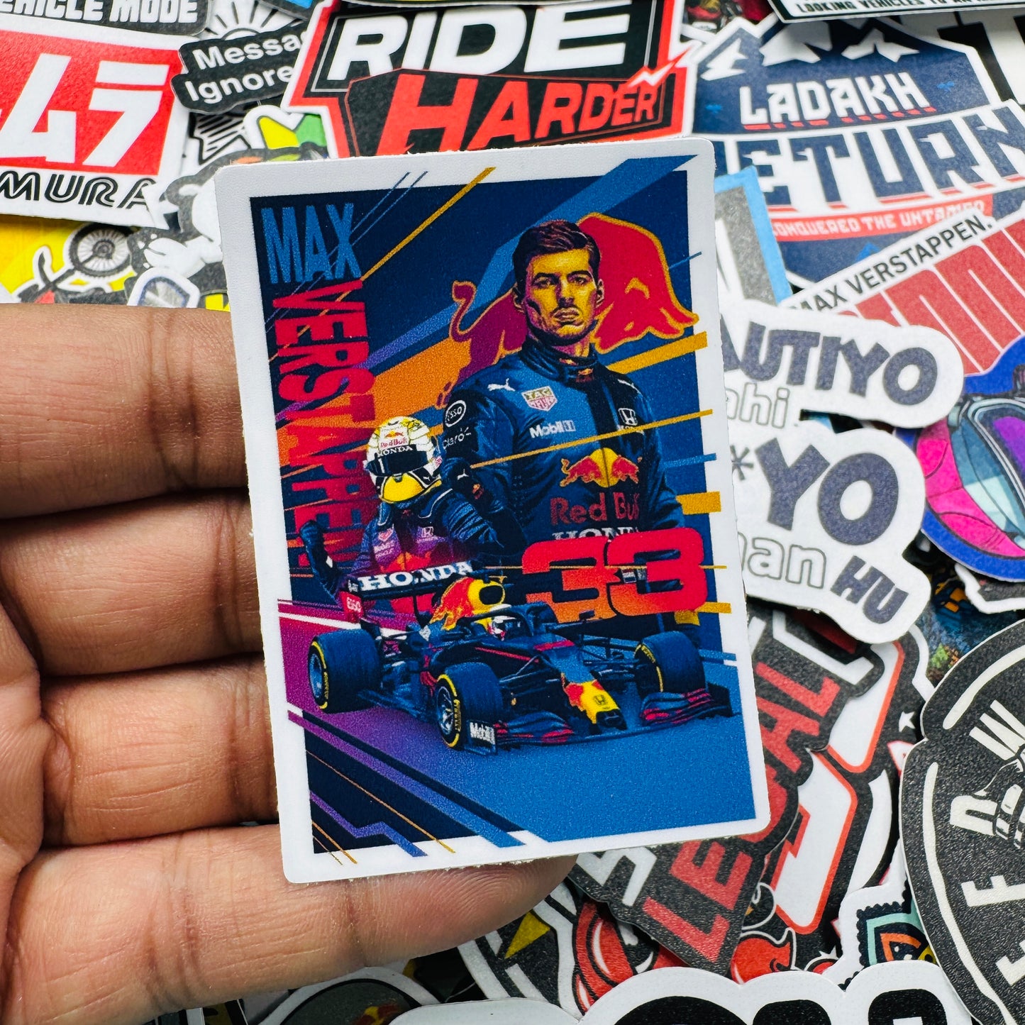 Max Verstappen f1 sticker - Street Soul Clothing