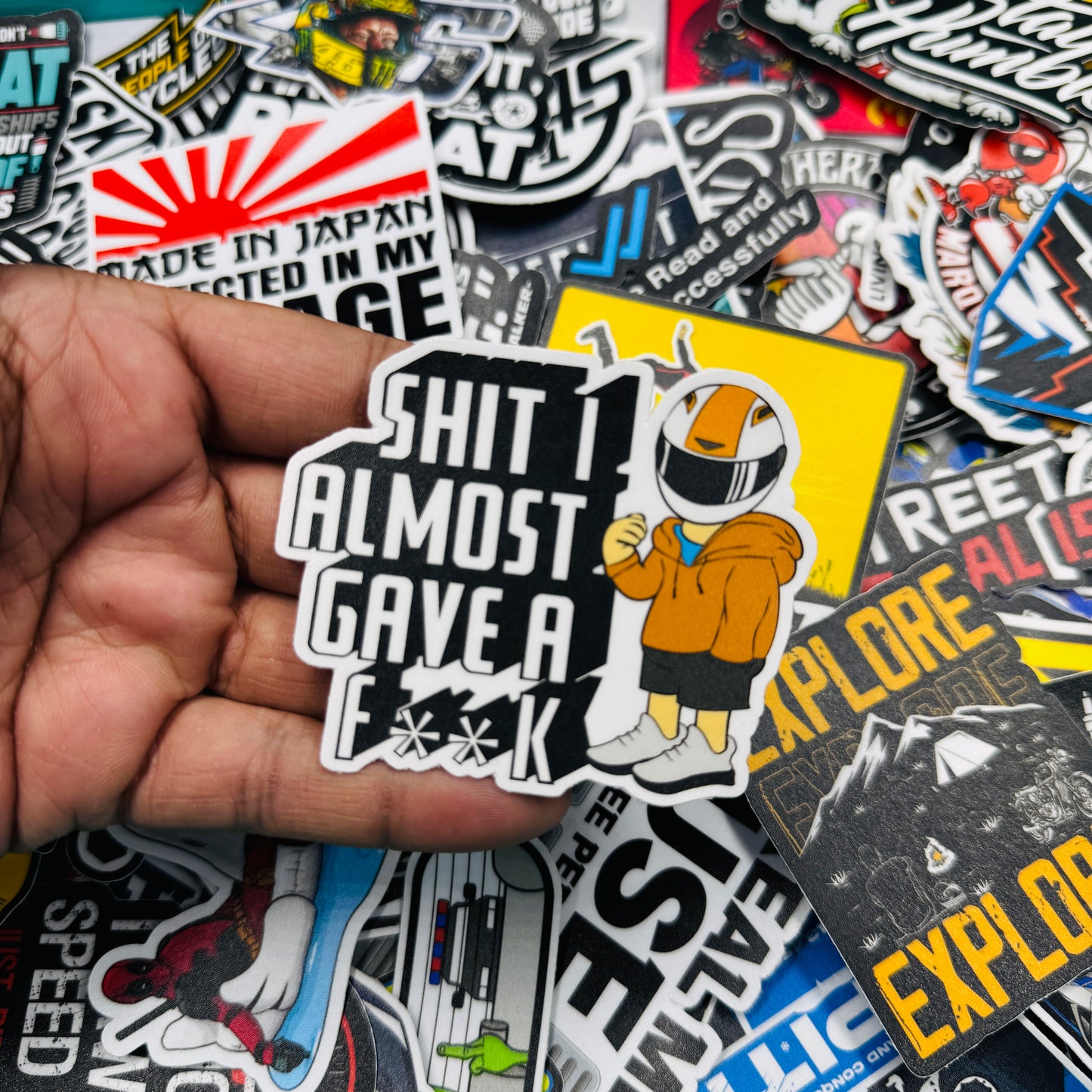 Shit i almost gave a F**k Sticker - Street Soul Clothing