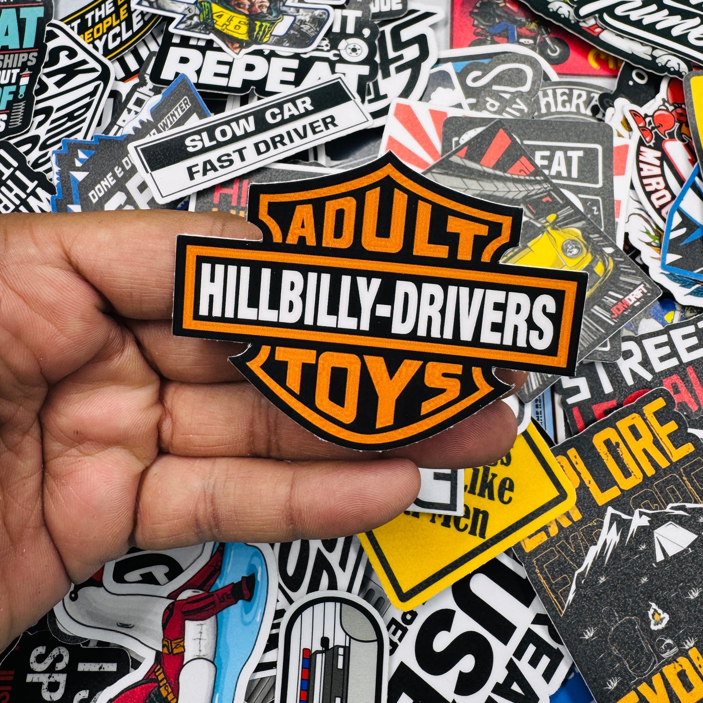 Adult Hill-billy drivers sticker - Street Soul Clothing