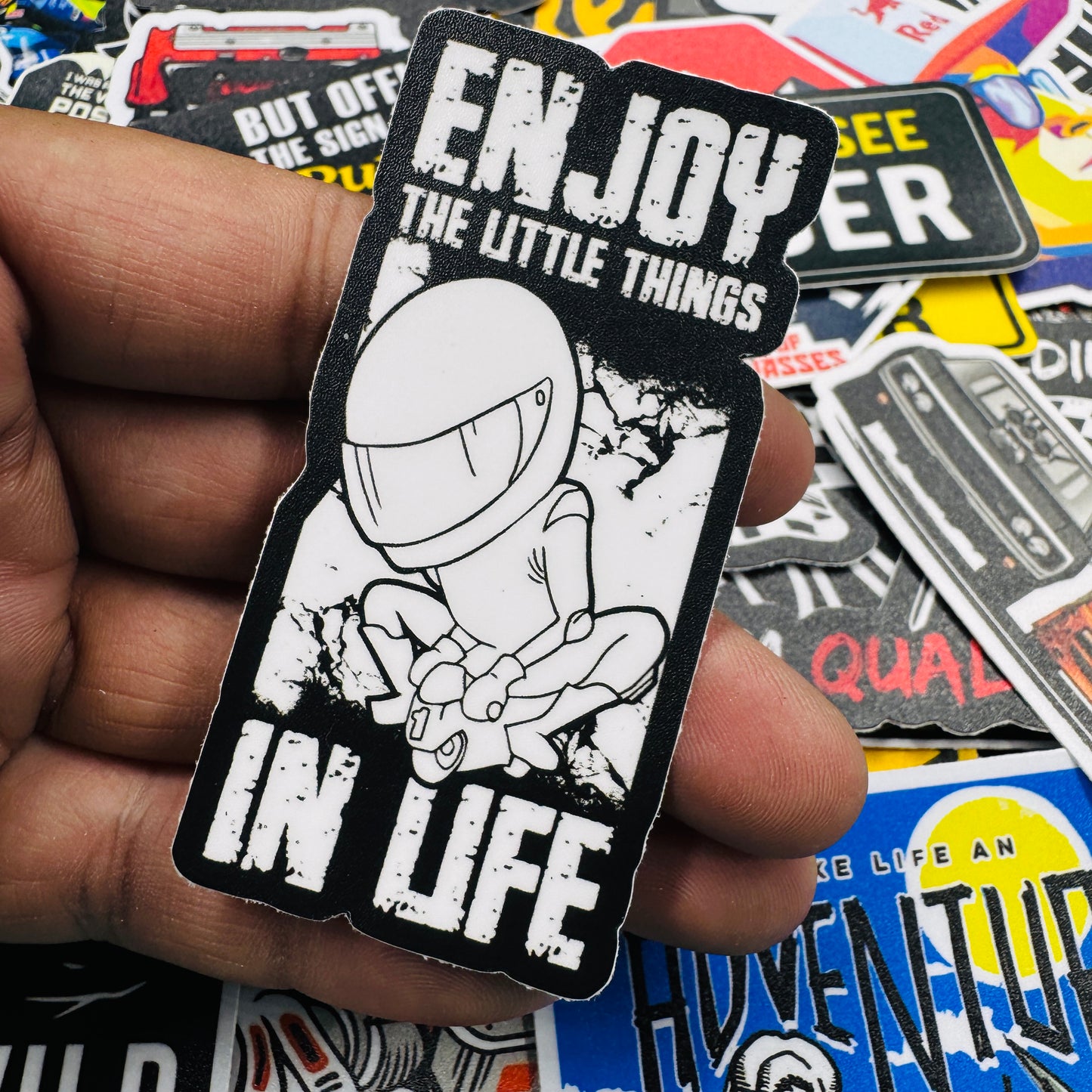 Enjoy the little things in life sticker - Street Soul Clothing