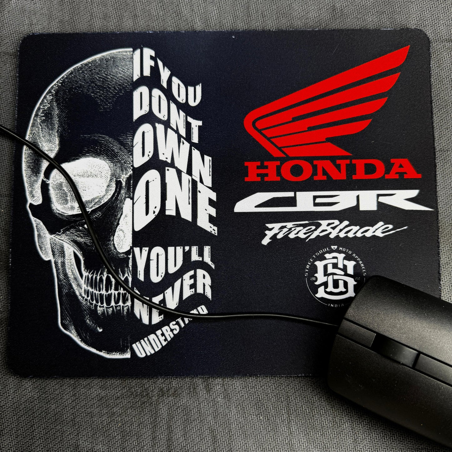 HONDA CBR FIREBLADE Mouse Pad 22cmX18cm - Street Soul Clothing