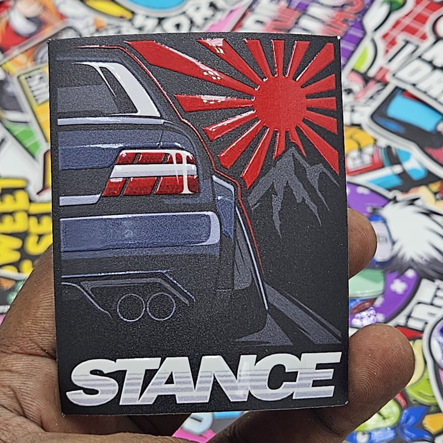 Stance Sticker (Embossed)