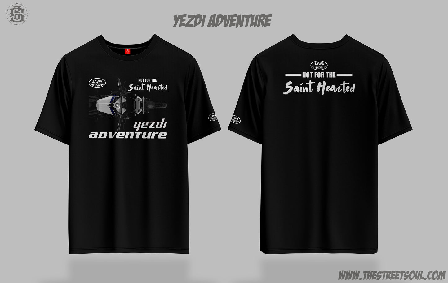 Yezdi Adventure Printed cotton t-shirt