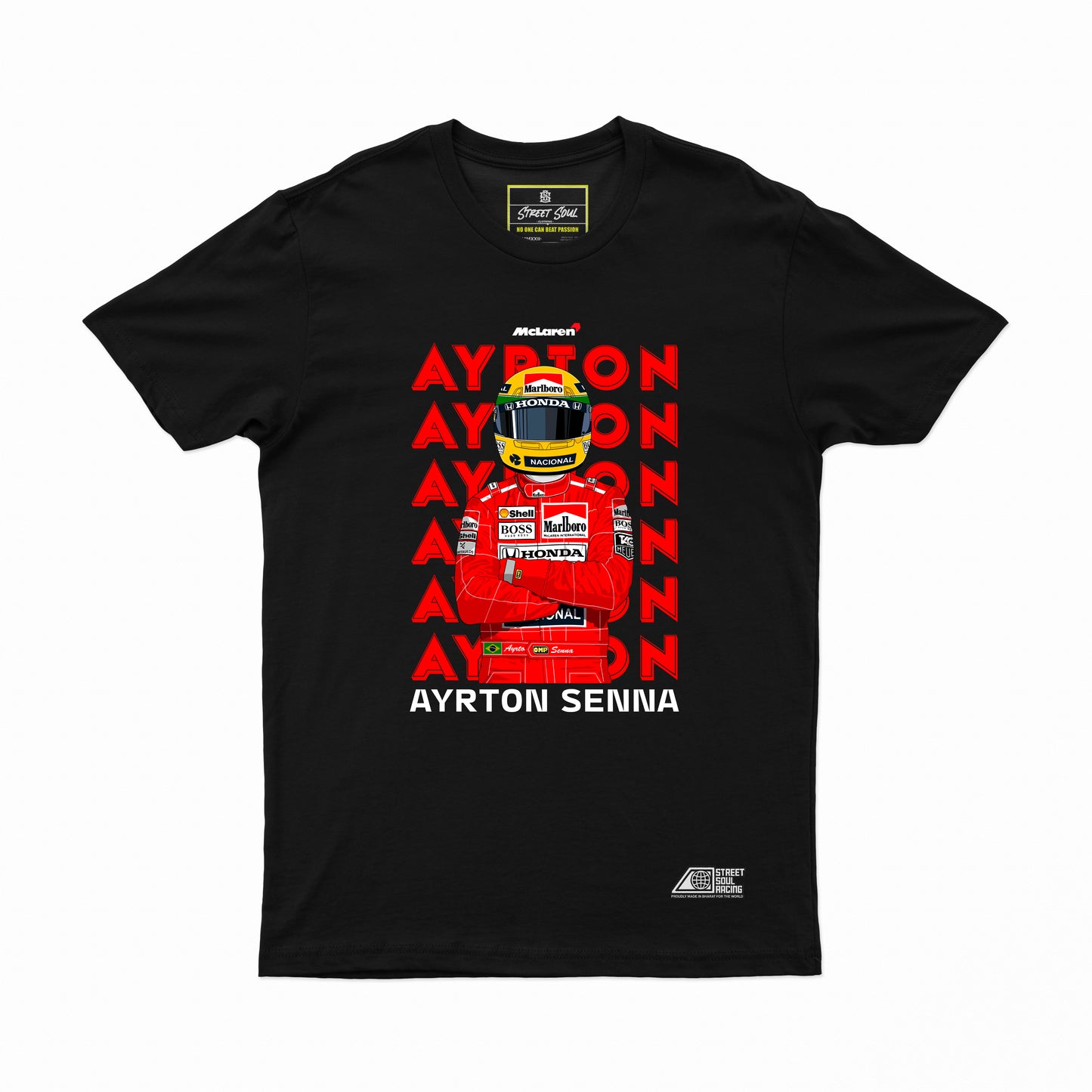 Driven by Senna Formula one T-shirt