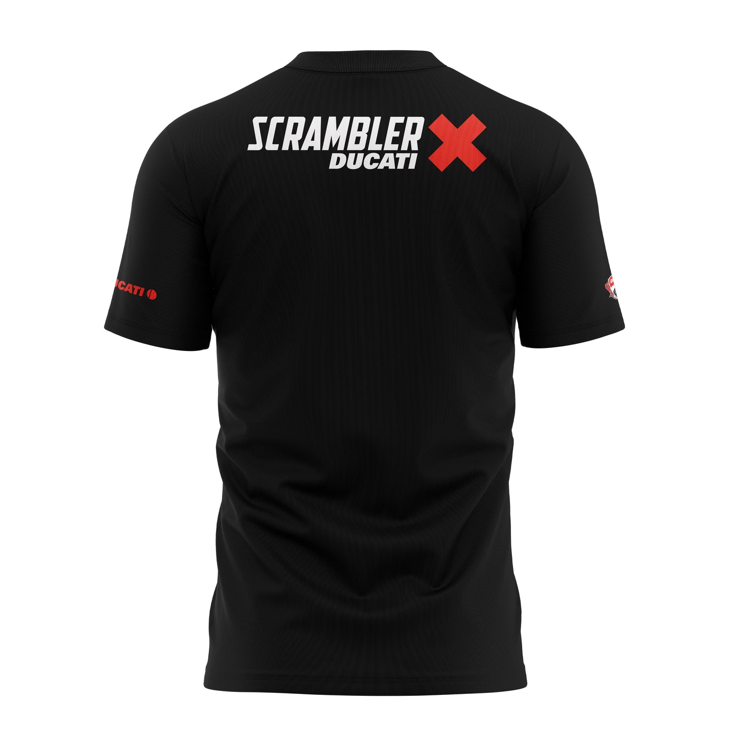 Ducati Scrambler Printed Half sleeves biker tshirt
