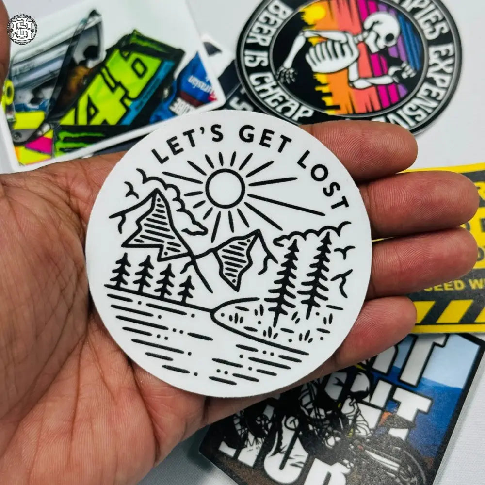 Lets get lost sticker - Street Soul Clothing