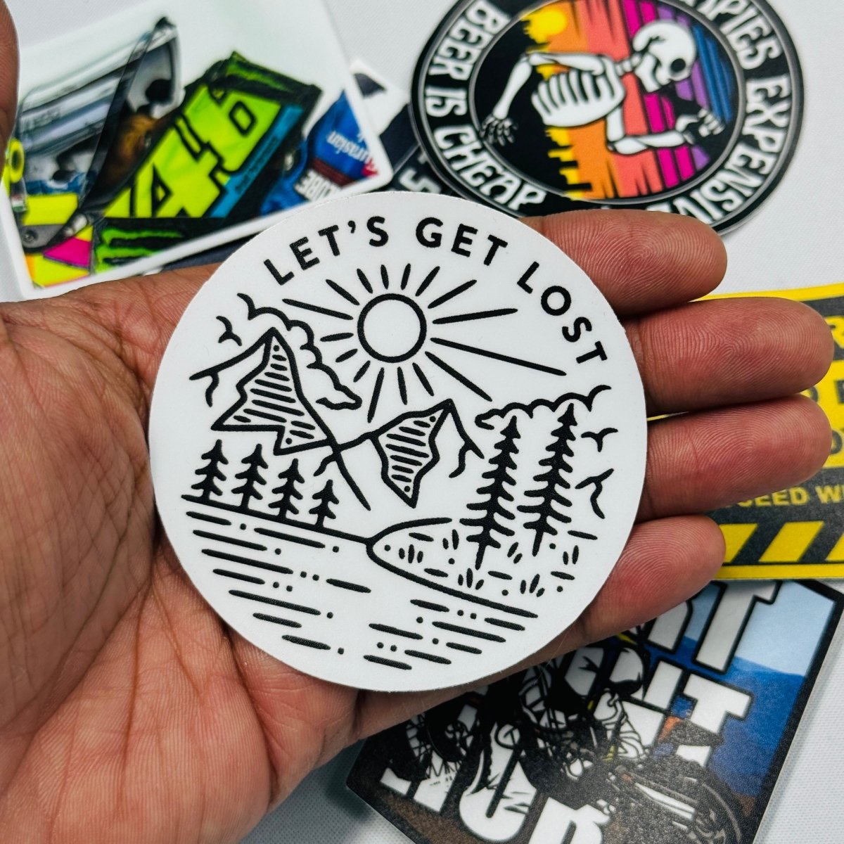 Lets get lost sticker - Street Soul Clothing
