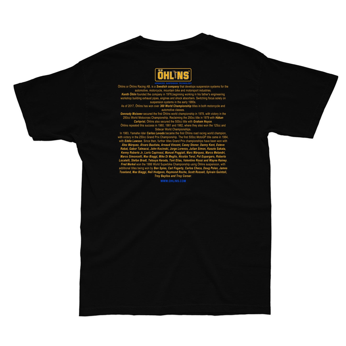 OHLINS Racing T-shirt