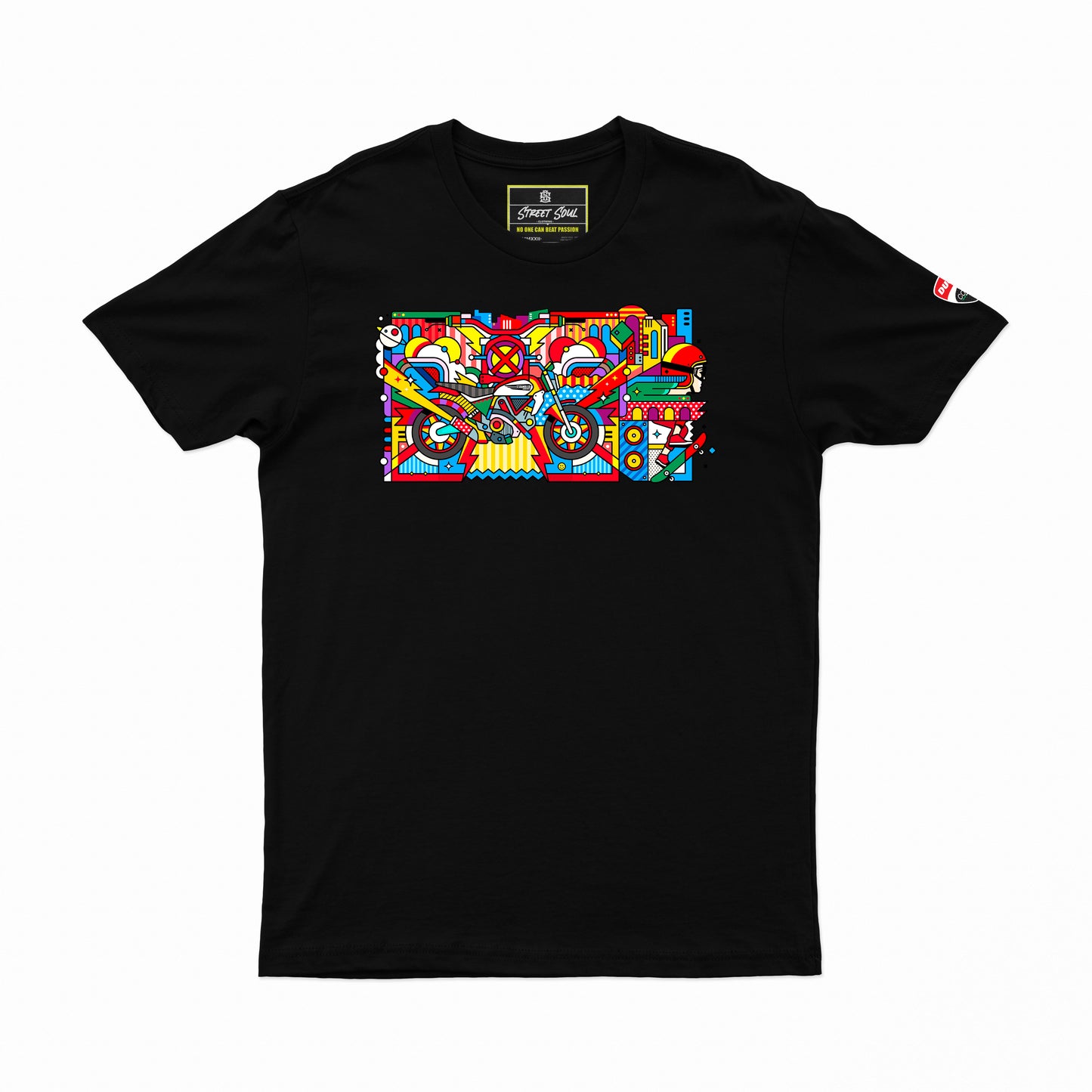 Ducati Scrambler Printed Half sleeves biker T-shirt - Street Soul Clothing