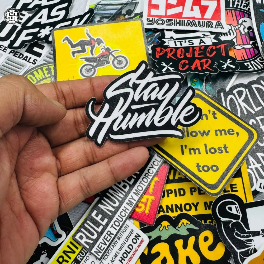Stay humble sticker - Street Soul Clothing