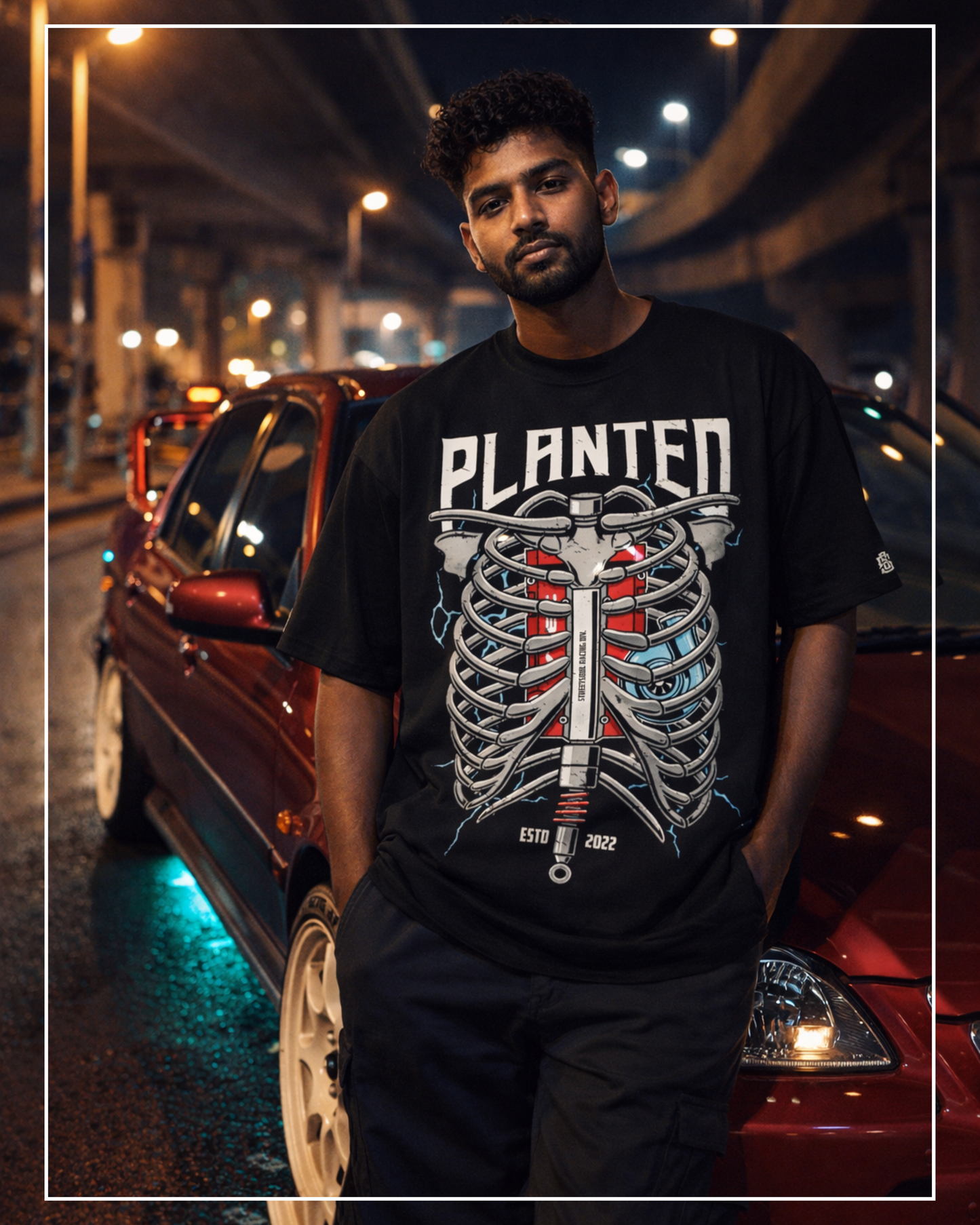 Planted Black Oversized T-shirt