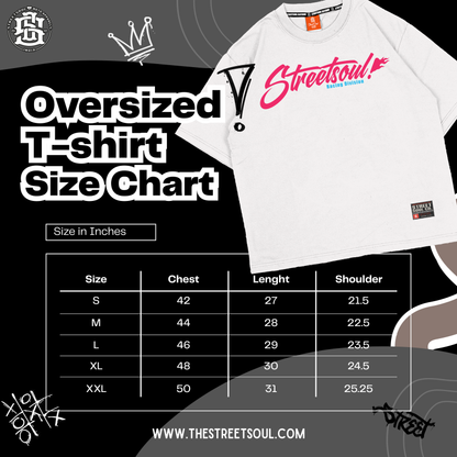 Always in a rush White Oversized T-shirt