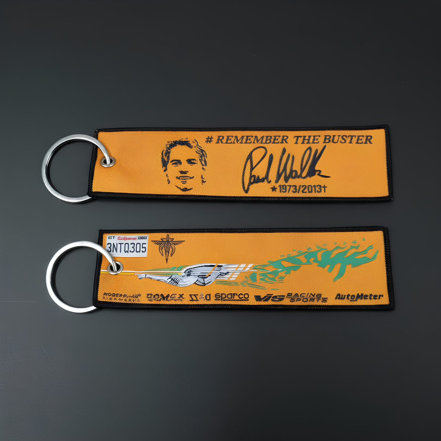 Paul walker tribute woven keychain