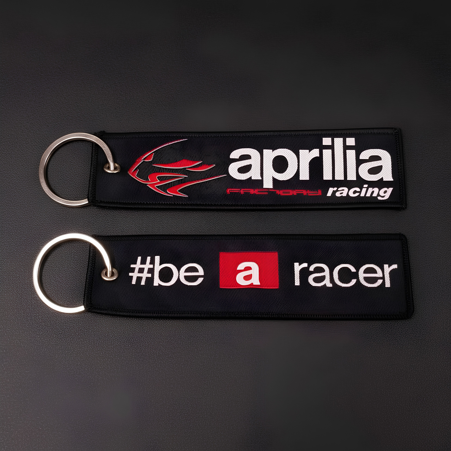 Aprilia racing woven keychain