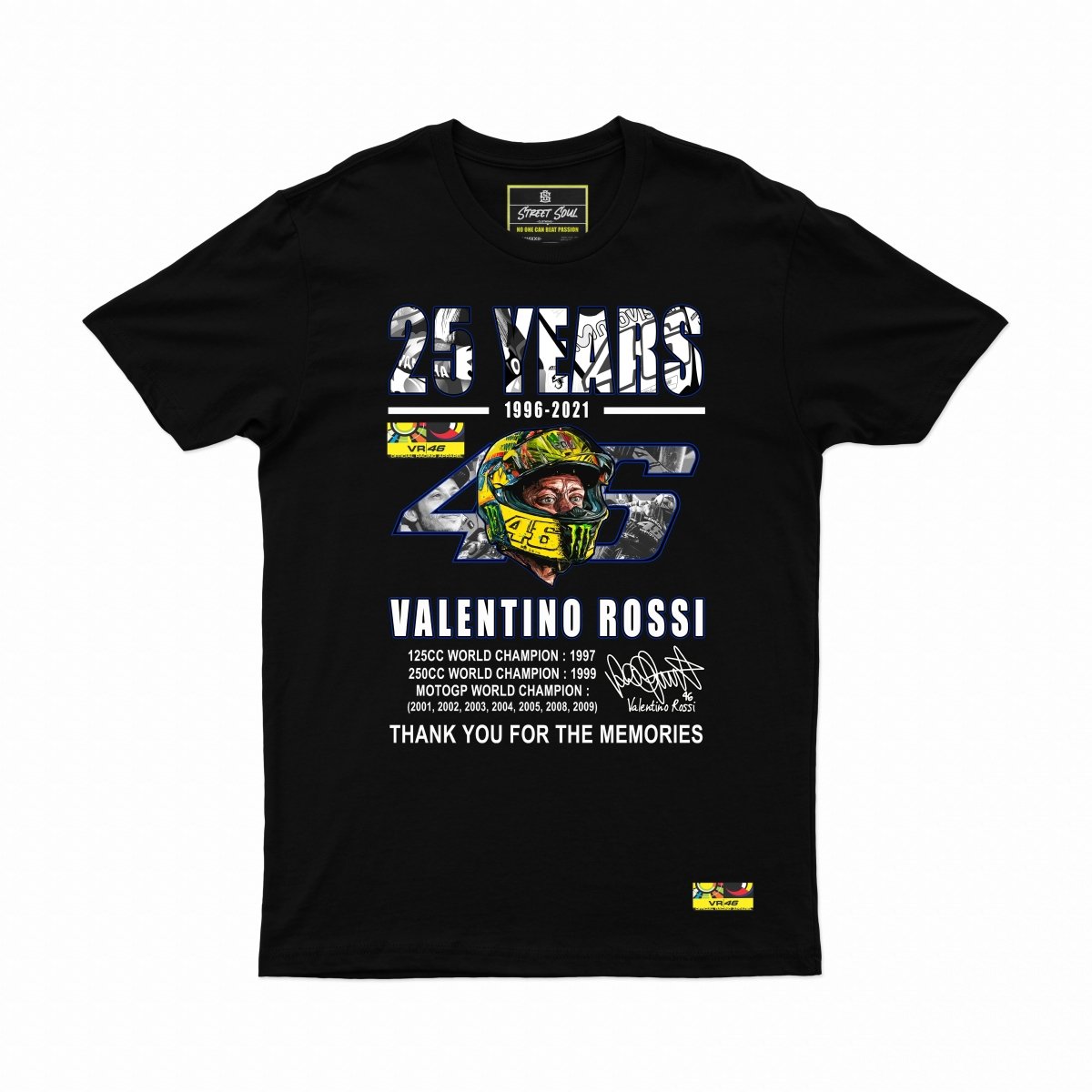 25 years of VR46 Printed cotton T-shirt - Street Soul Clothing