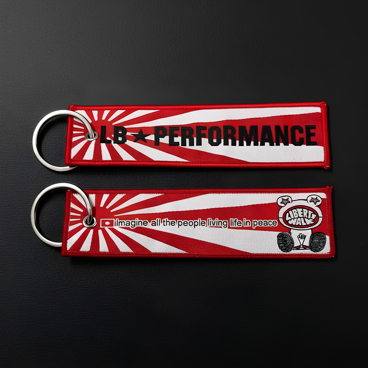 Liberty walk woven keychain