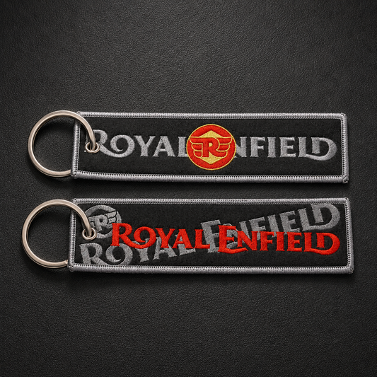 RE woven keychain