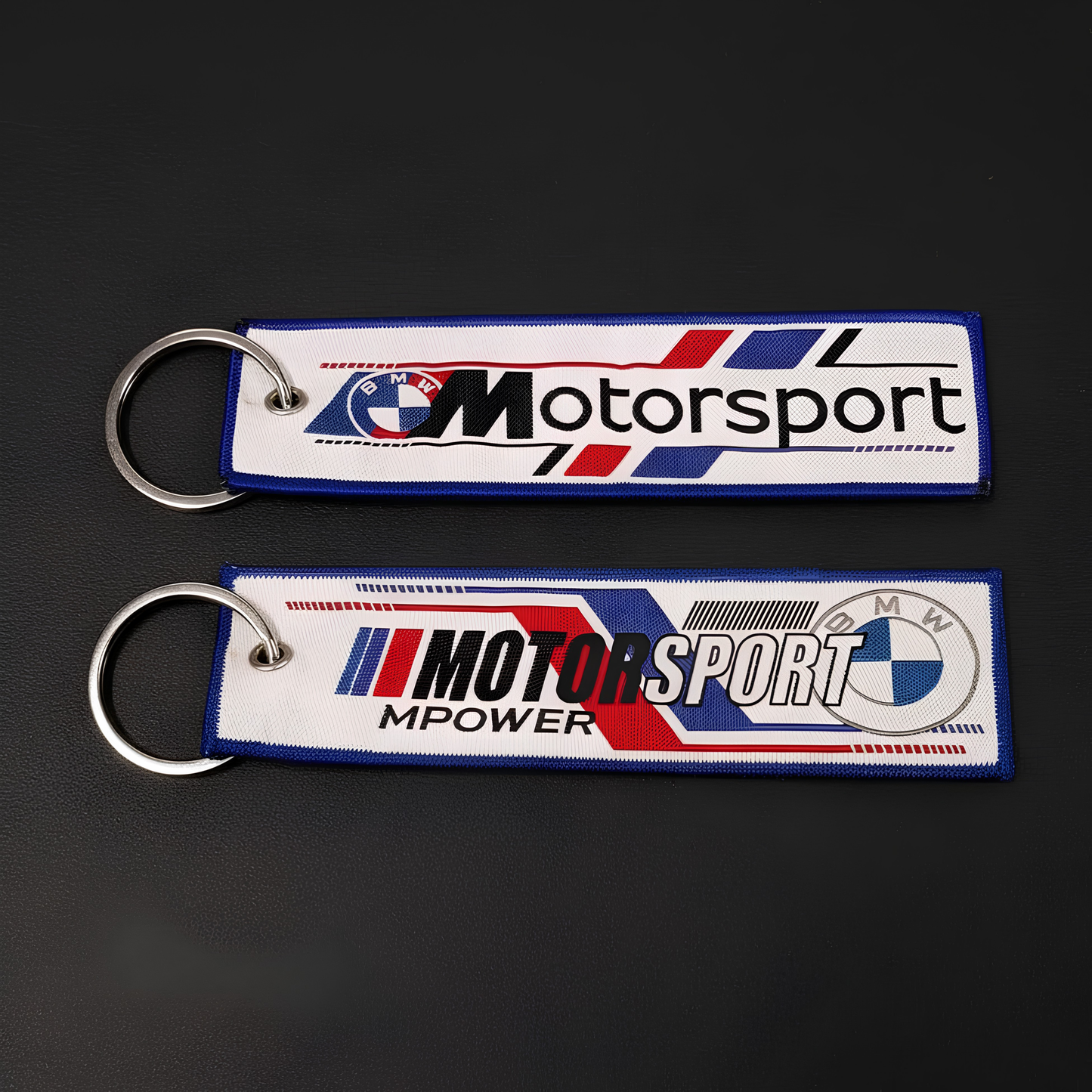 Motorsport woven keychain