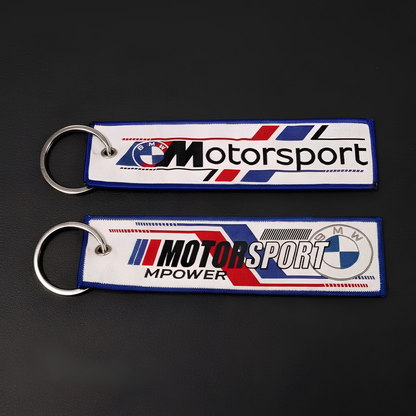 Motorsport woven keychain
