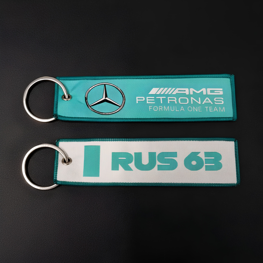 Russell 63 woven keychain