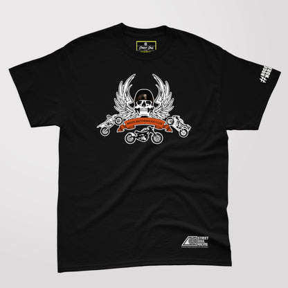 Bikers Brotherhood club Front logo T-shirt (read description for custom name)