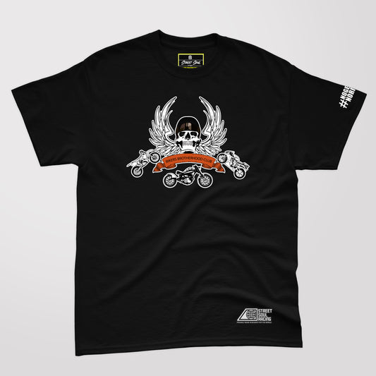 Bikers Brotherhood club Front logo T-shirt (read description for custom name)