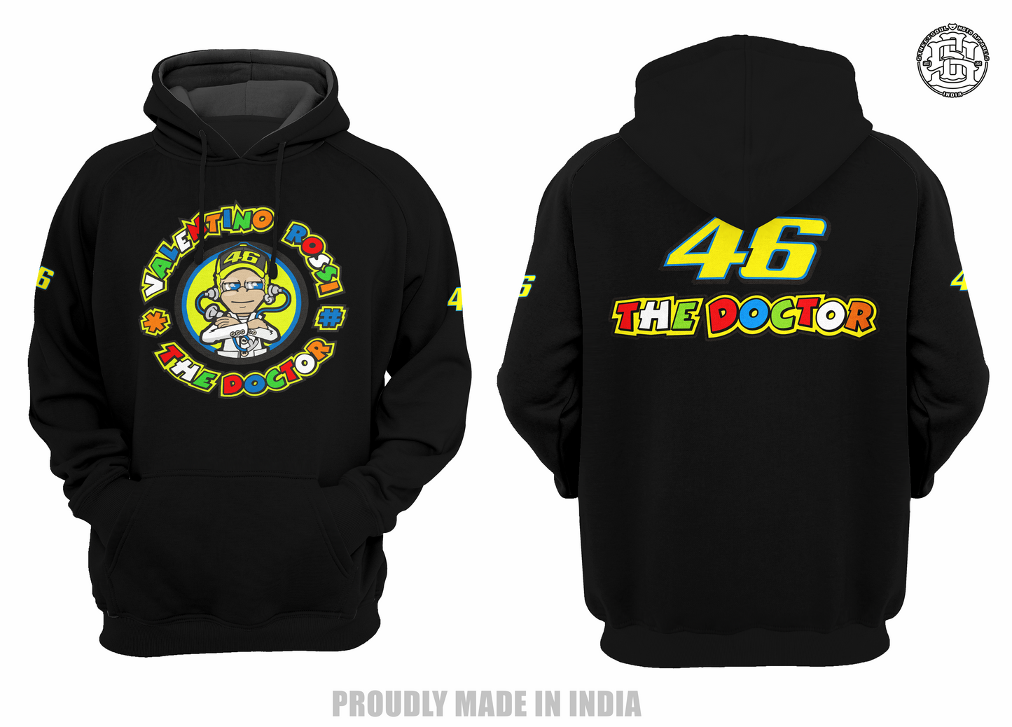 VR 46 THE DOCTOR printed Hoodie