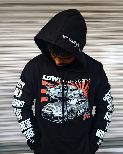 Liberty walk X Nissan GTR JDM Hoodie