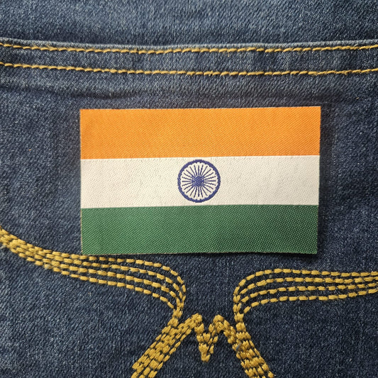 Indian flag Heat patch 7.5cmX4.5CM