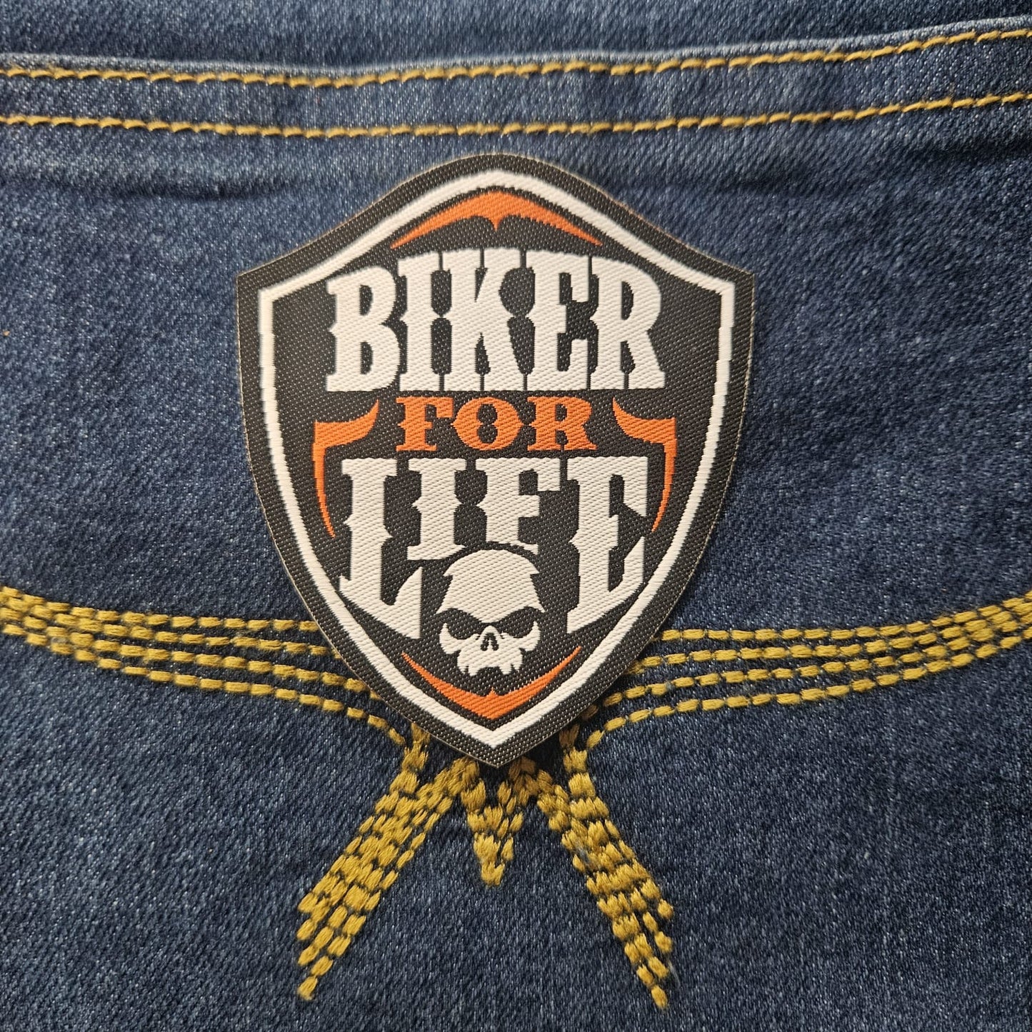Biker for life heat patch 7.5cmx6.5cm