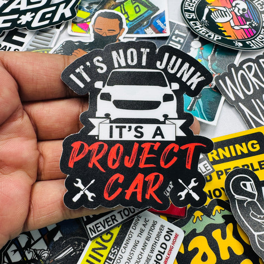 Project car sticker