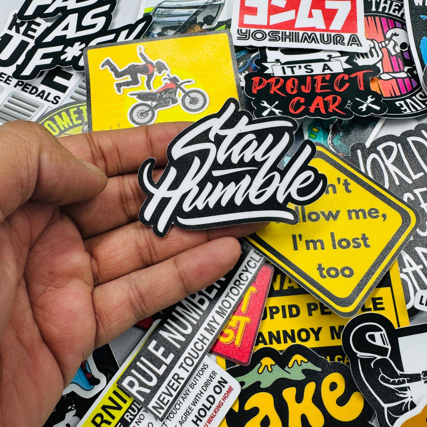 Stay humble sticker