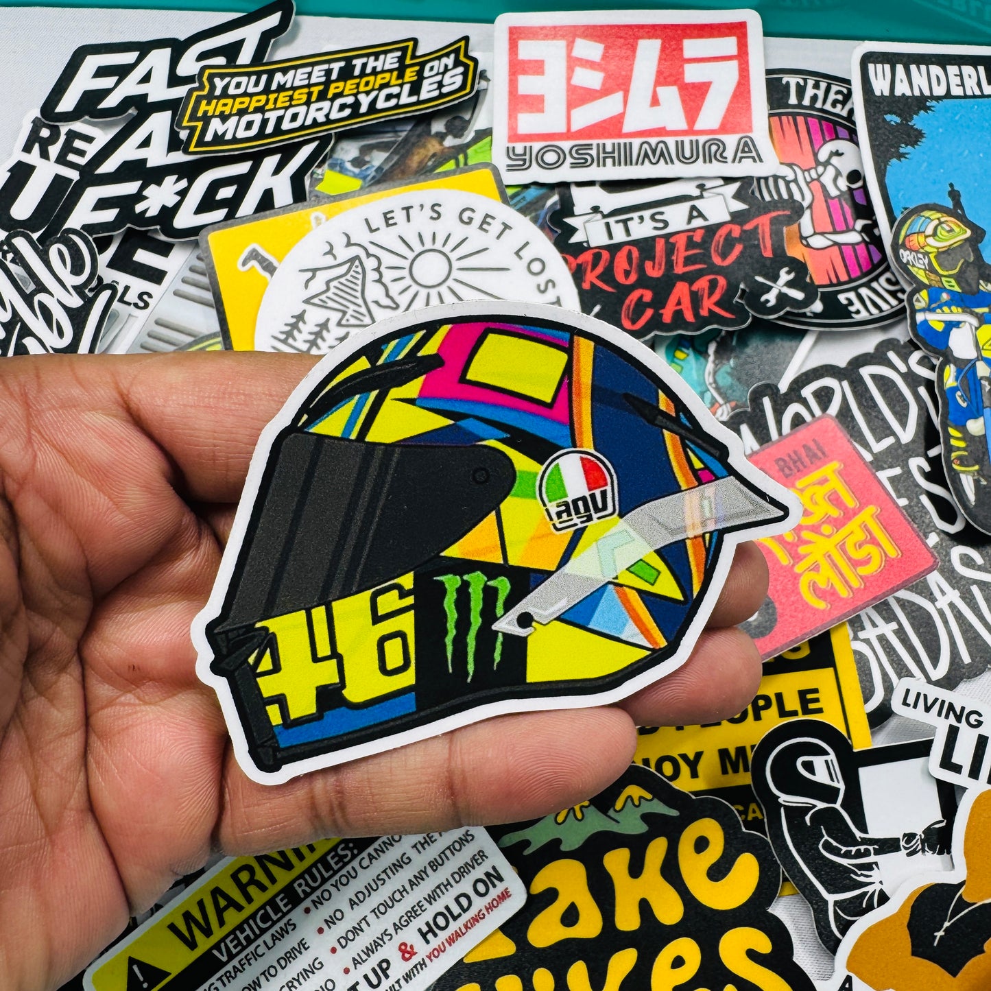 Rossi helmet sticker