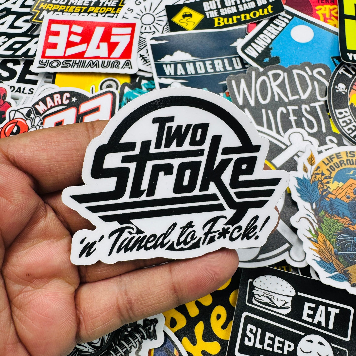 Two stroke sticker