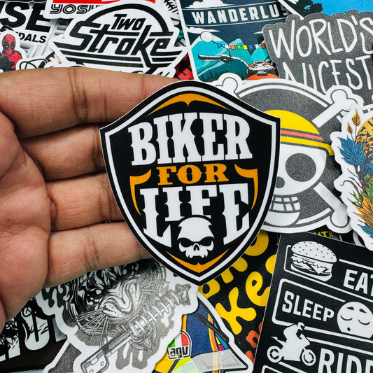 Biker for life Sticker