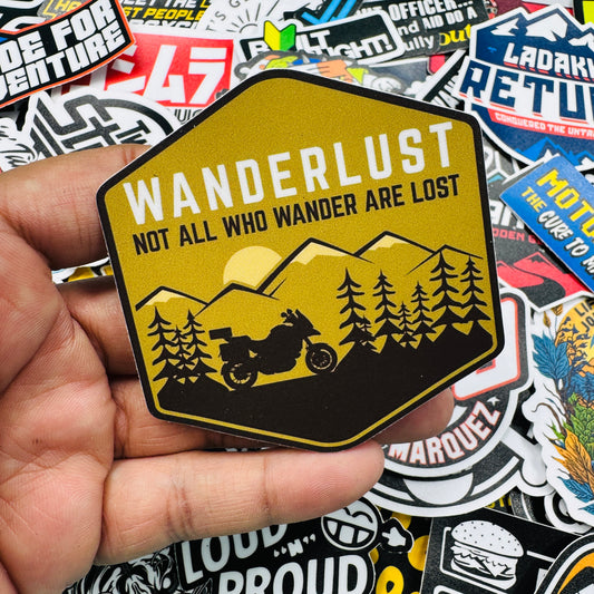 wanderlust sticker