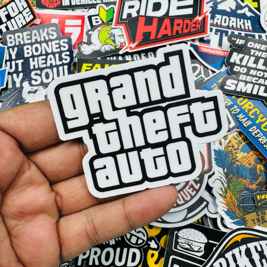 Grand theft auto sticker