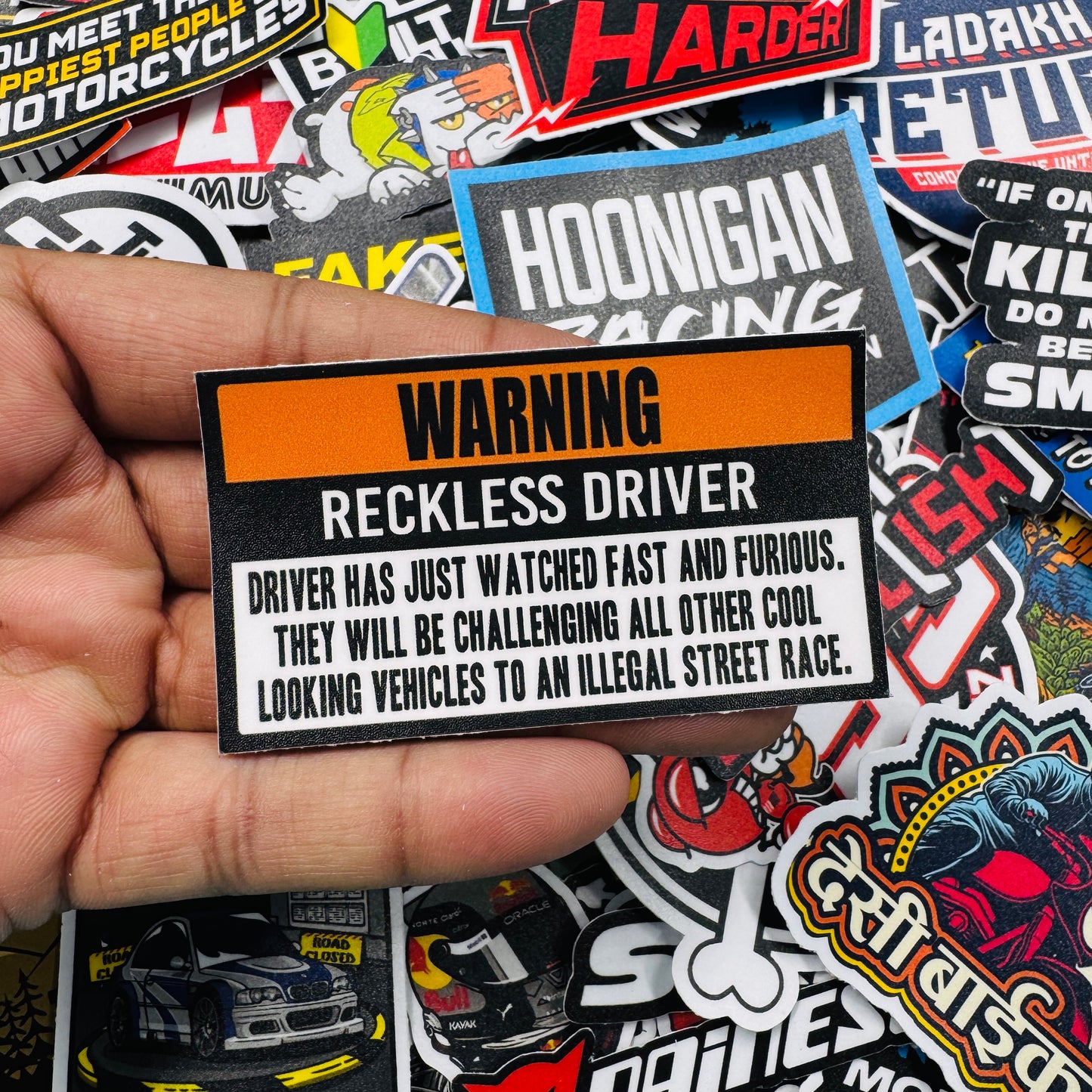 Reckless Driver Sticker