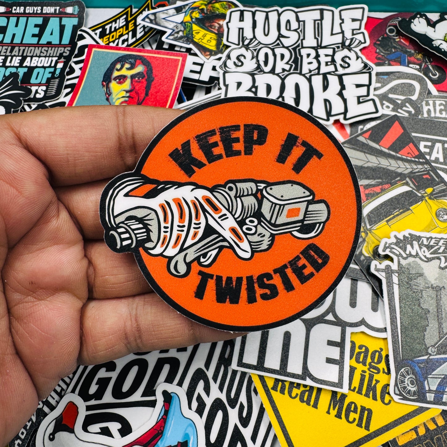 Keep it twisted sticker