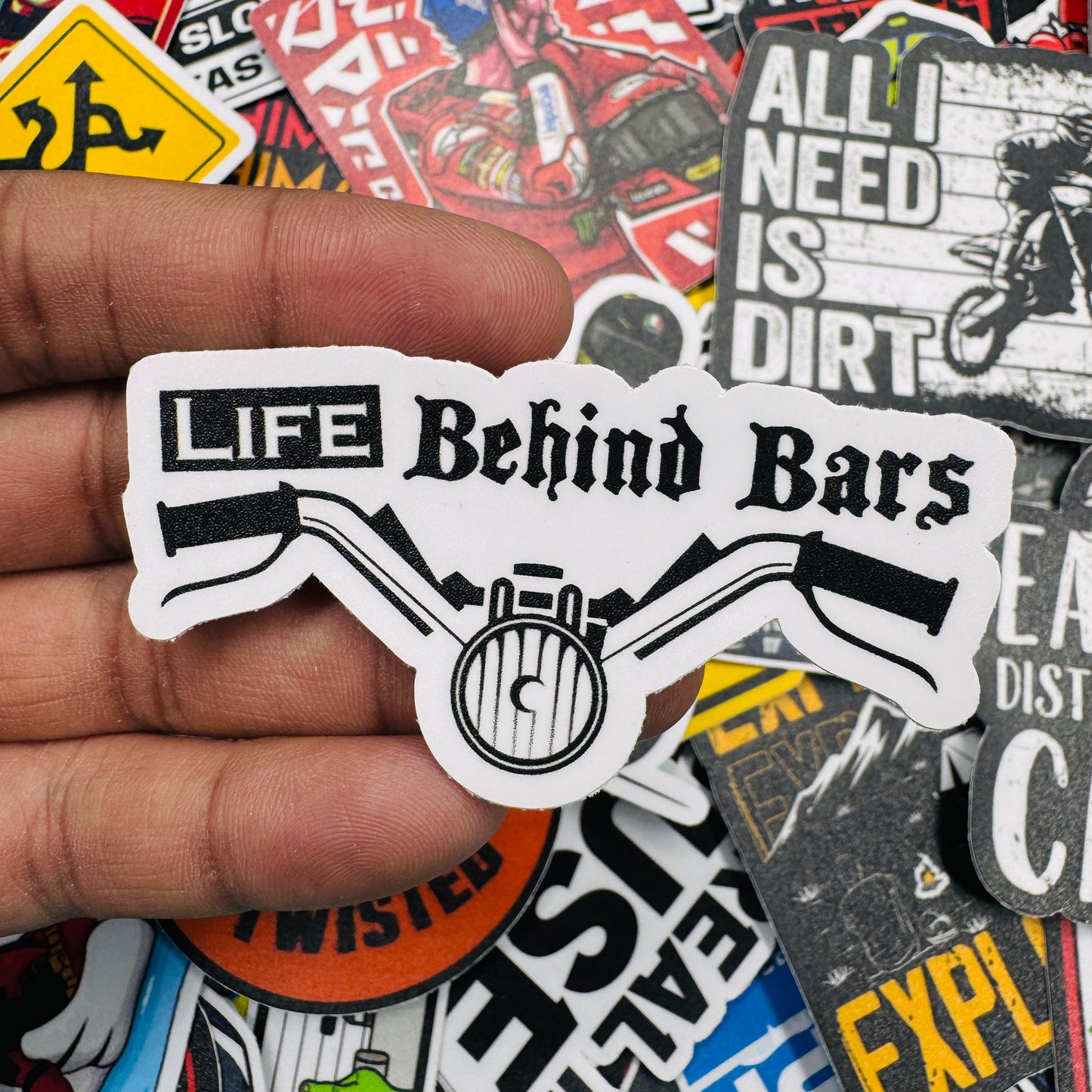 Life behind bars sticker