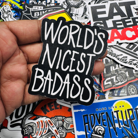 World's Nicest Badass Sticker