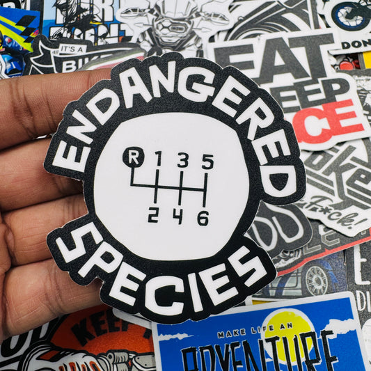 Endangered species sticker